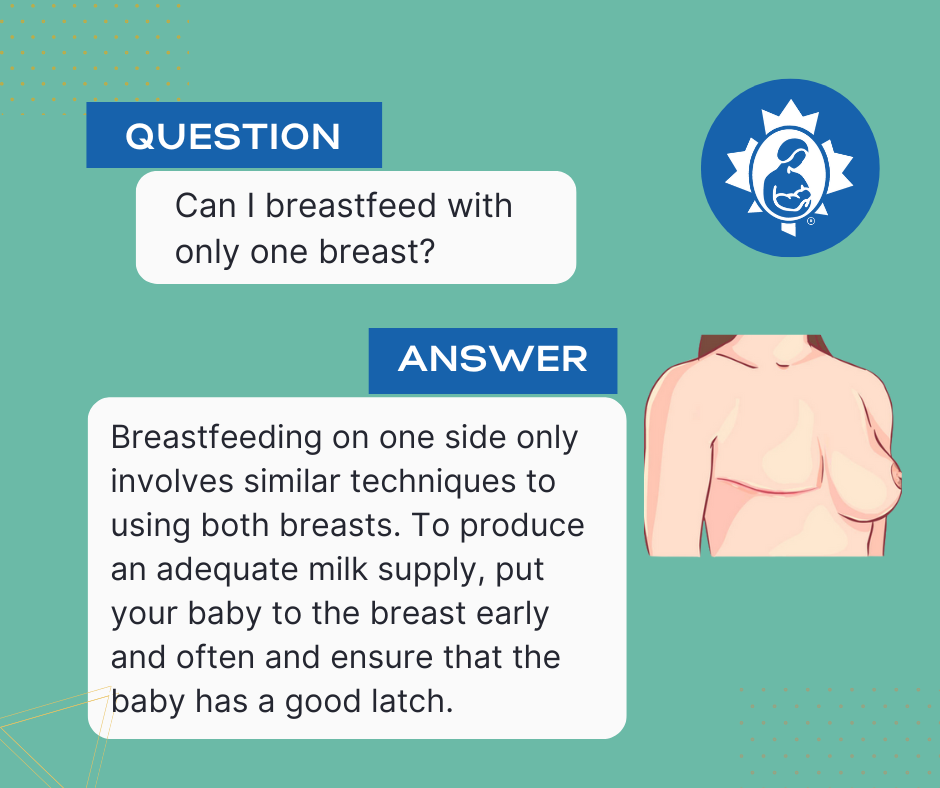 One breast best sale produces more milk